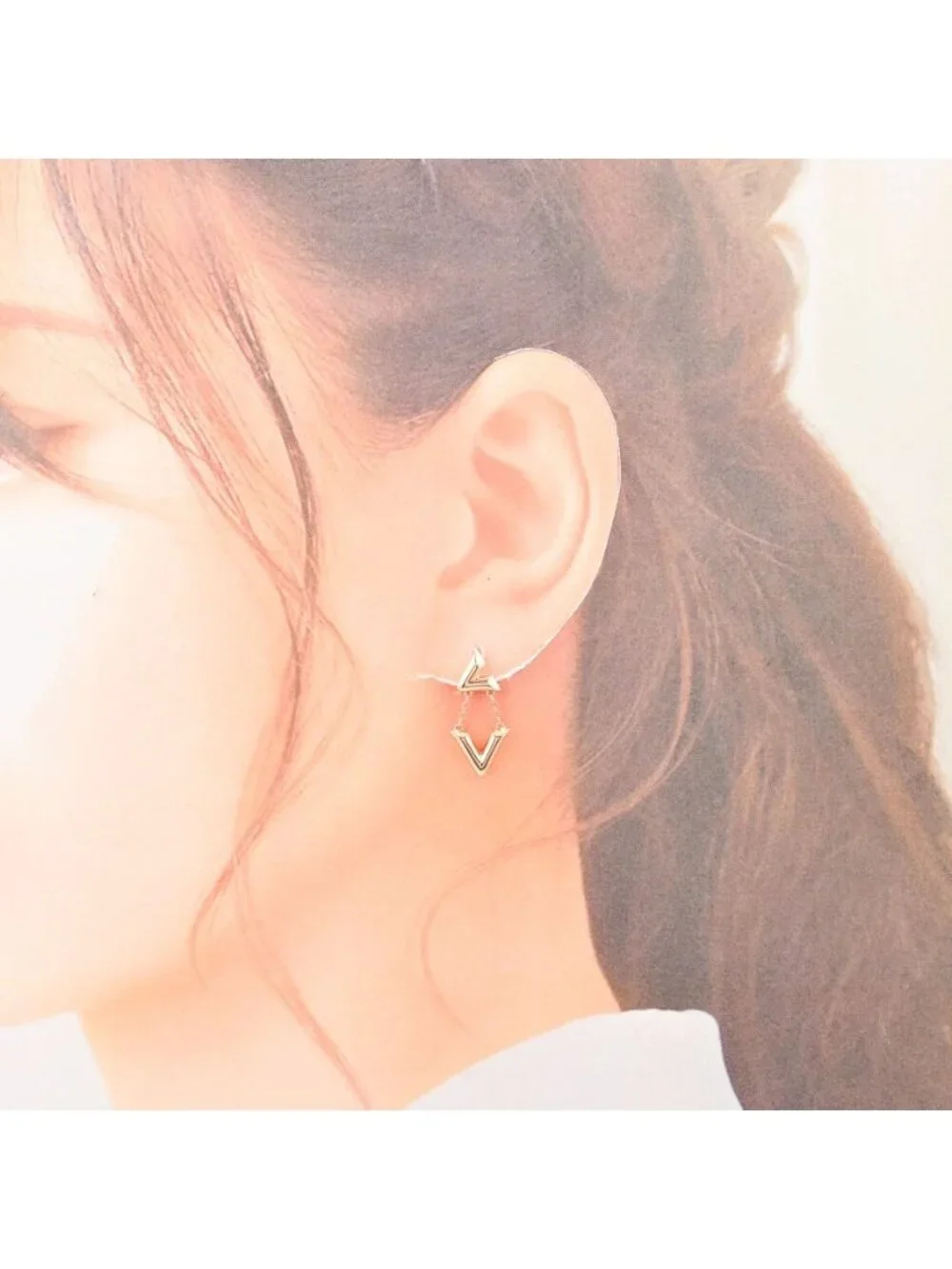 Louis Vuitton Earrings LV Vault Upside Down